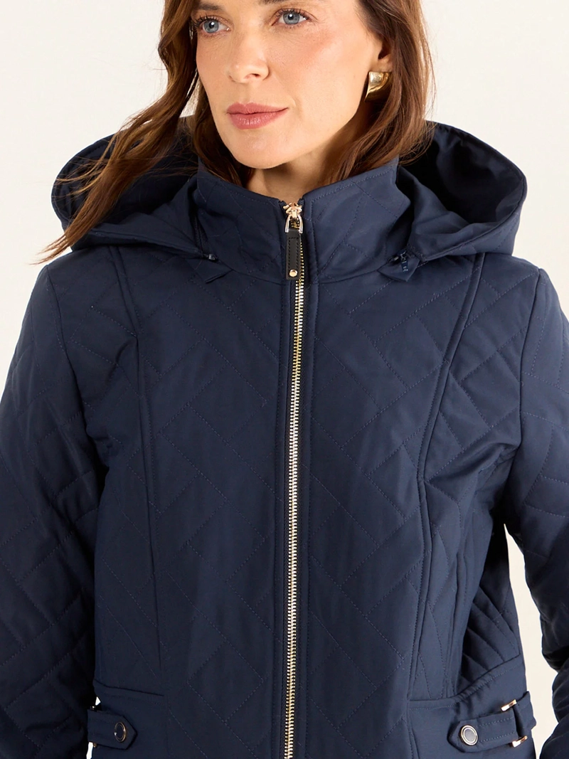 PARKA MUJER MA GRIFFE GORRO Y CIERRE - 5