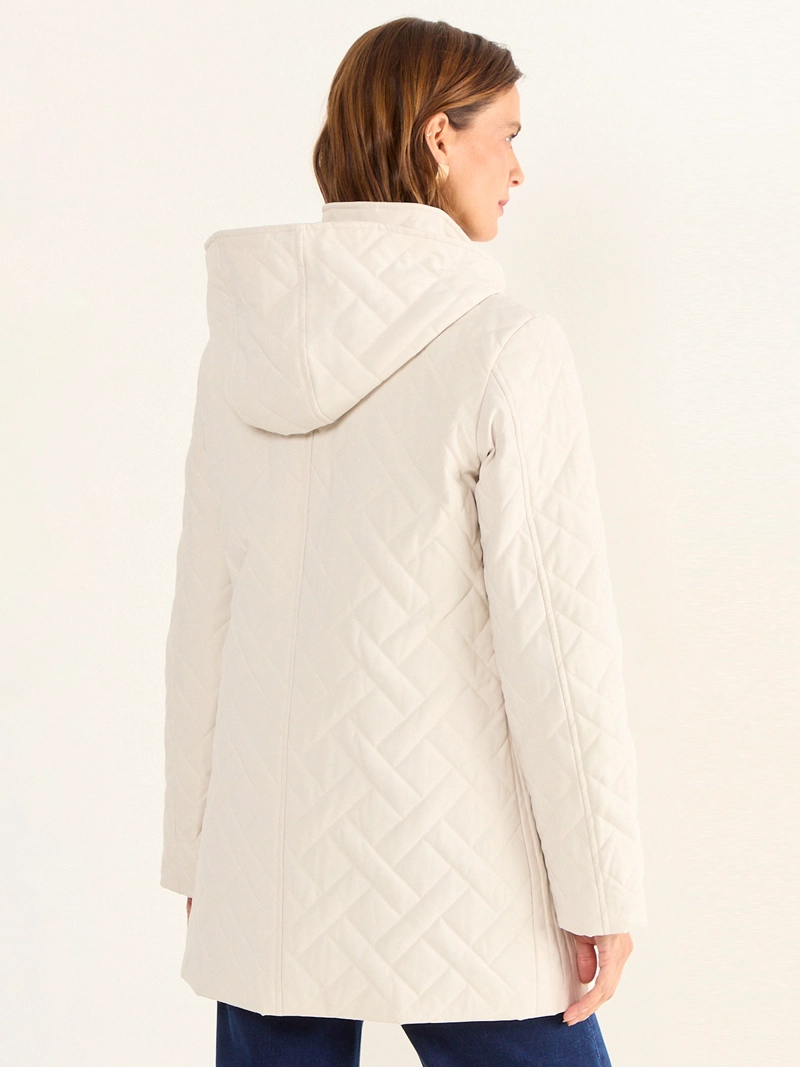 PARKA MUJER MA GRIFFE GORRO Y CIERRE - 4