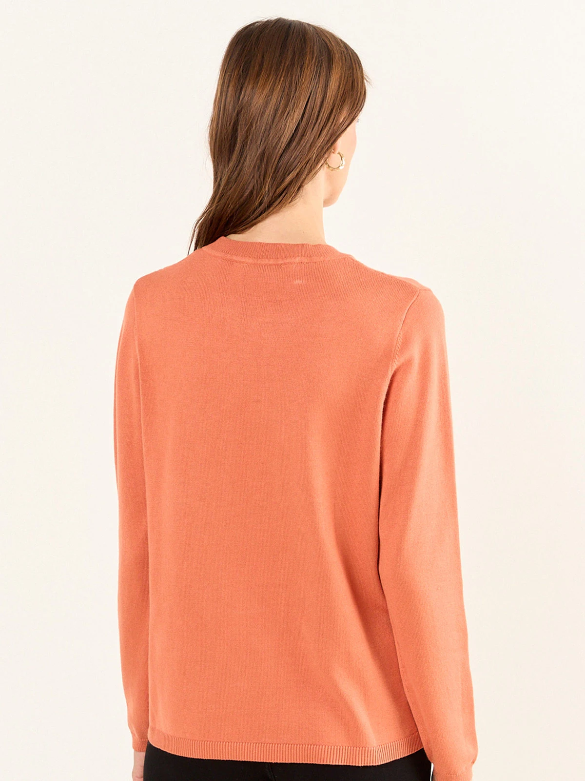 SWEATER MUJER MA GRIFFE ESCOTE REDONDO DISEÑO TRENZAS - 4