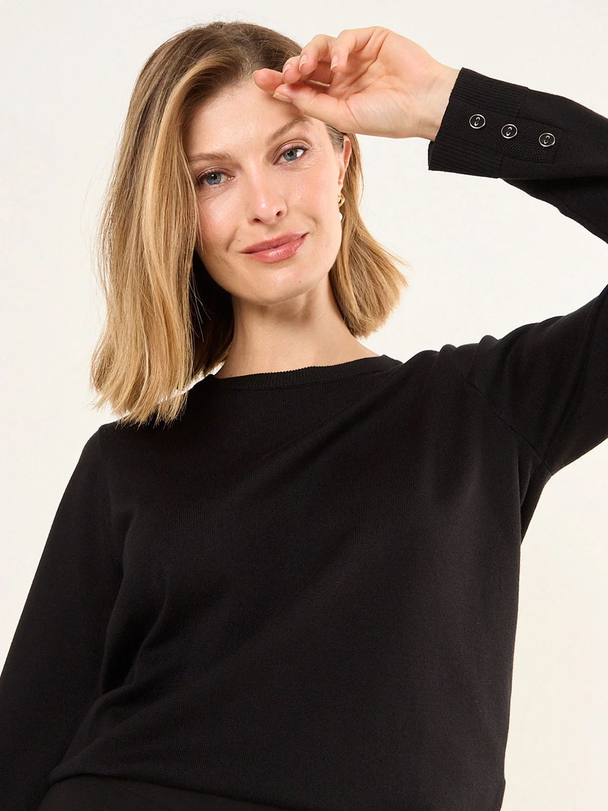 SWEATER MUJER MA GRIFFE ESCOTE REDONDO TEJIDO BÁSICO - 5
