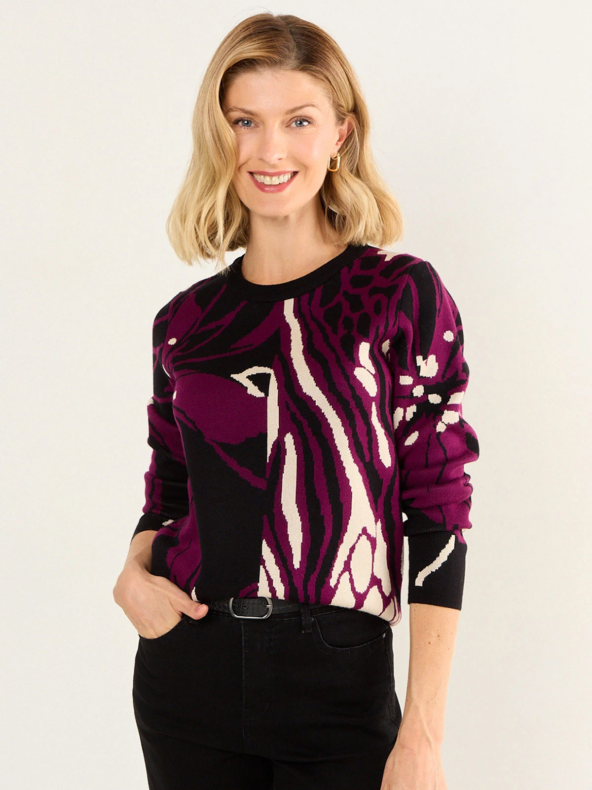 SWEATER MUJER MA GRIFFE CUELLO ALTO - 3