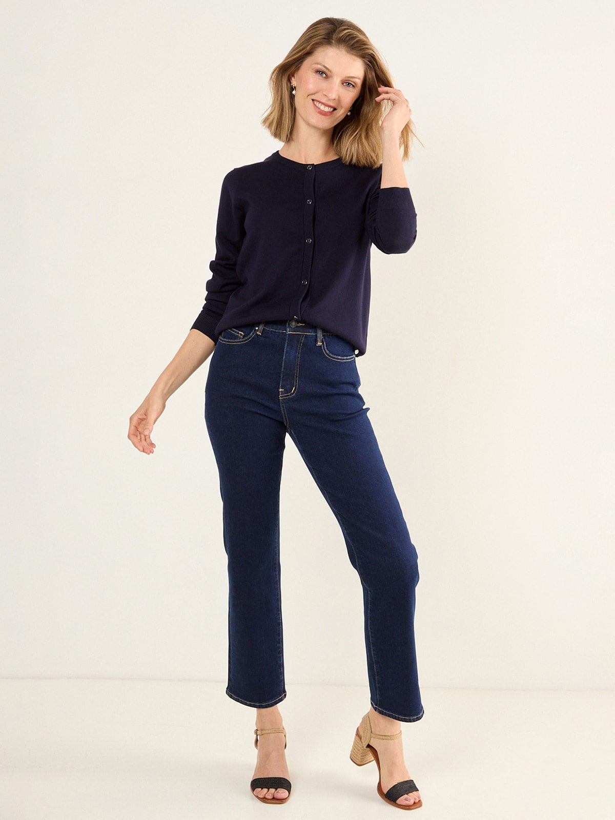 SWEATER MUJER MA GRIFFE ALGODÓN BÁSICO ABOTONADO - 1