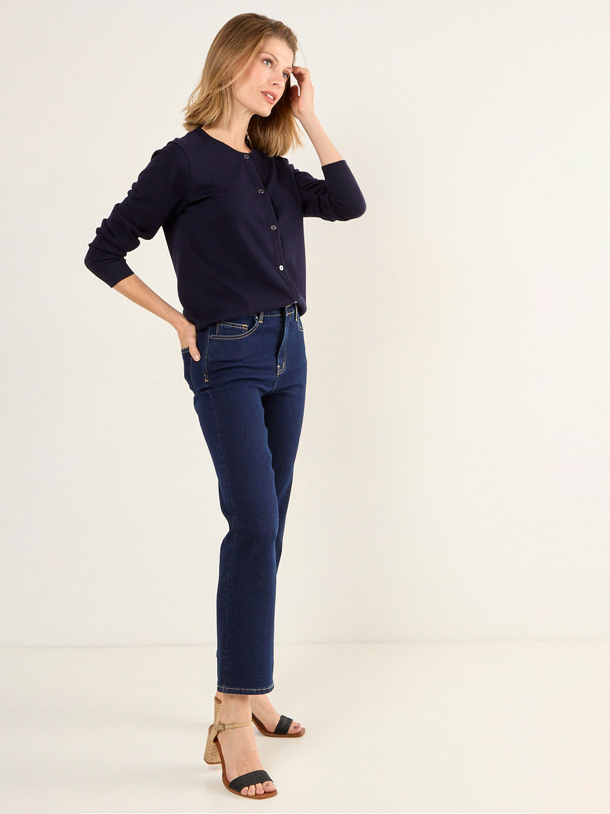 SWEATER MUJER MA GRIFFE ALGODÓN BÁSICO ABOTONADO - 2