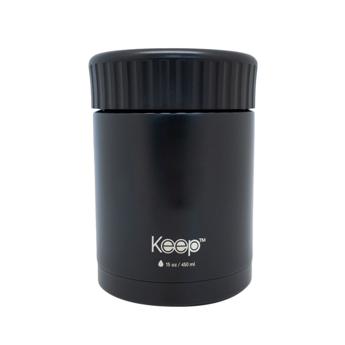 TERMO COMIDA KEEP COLORES 450 ML NEGRO - 1