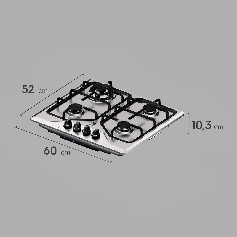 ENCIMERA A GAS ELECTROLUX 4 PLATOS KE4XC - 3