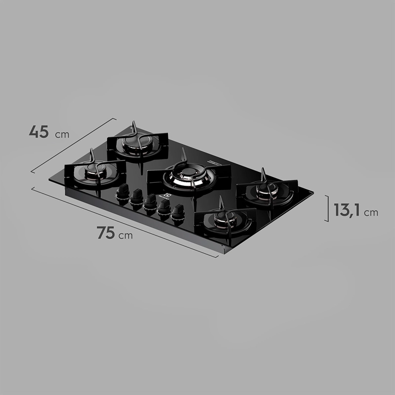 ENCIMERA A GAS ELECTROLUX 5 PLATOS KE5GC - 3