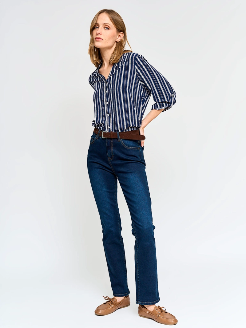 BLUSA MUJER AZIZ MANGA 3/4 CAMISERA ESTAMPADA - 5