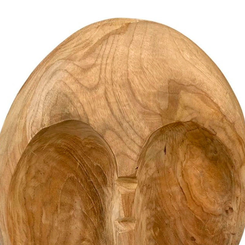 FIGURA DECORATIVA MAISON LINETT CARA MADERA MEDITERRÁNEO 41 CM - 3