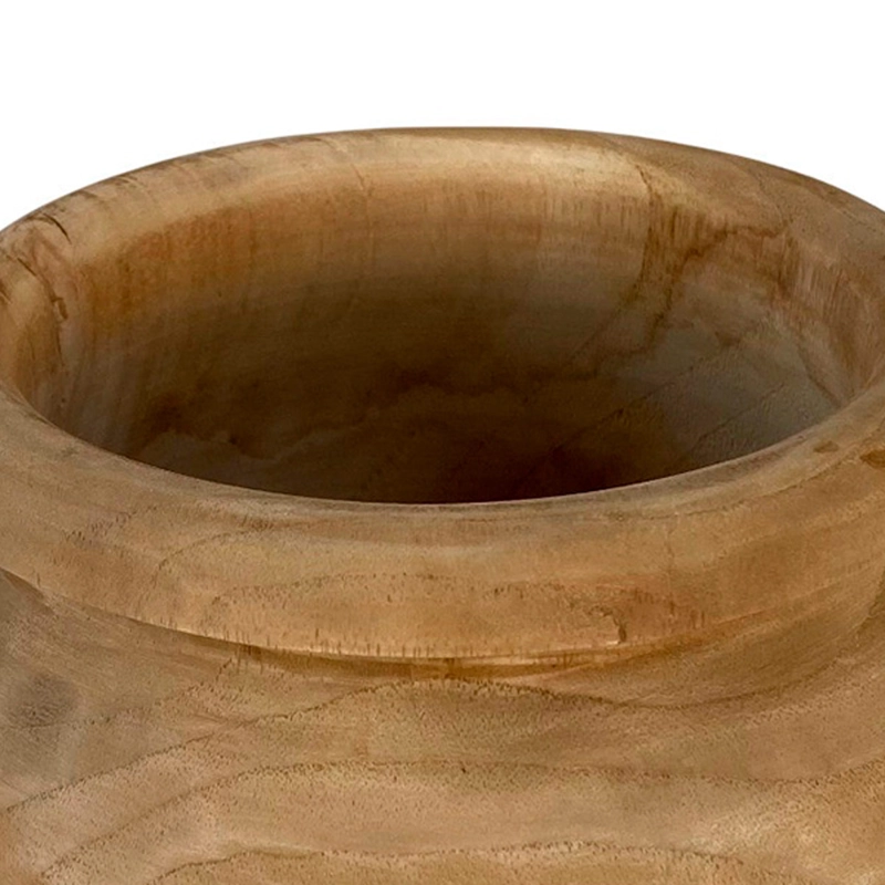 JARRÓN DECORATIVO MAISON LINETT MADERA MEDITERRÁNEO 20 CM - 3