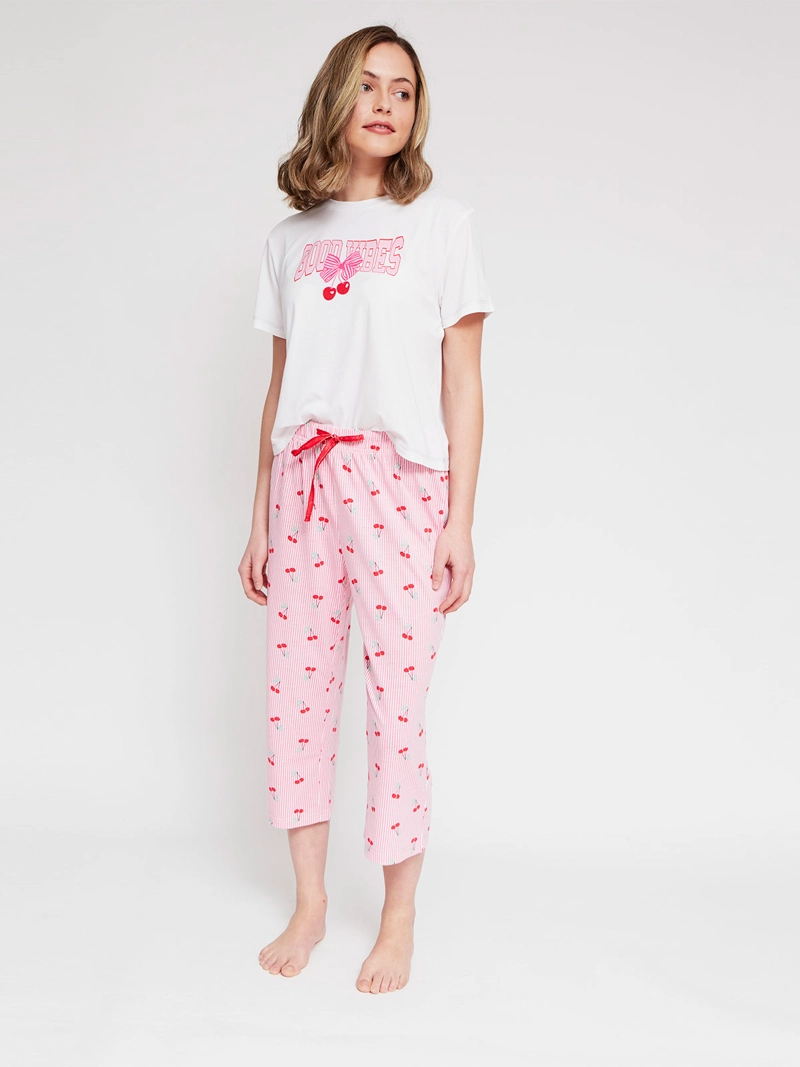 TOP PIJAMA MUJER INDEX MANGA CORTA - 4
