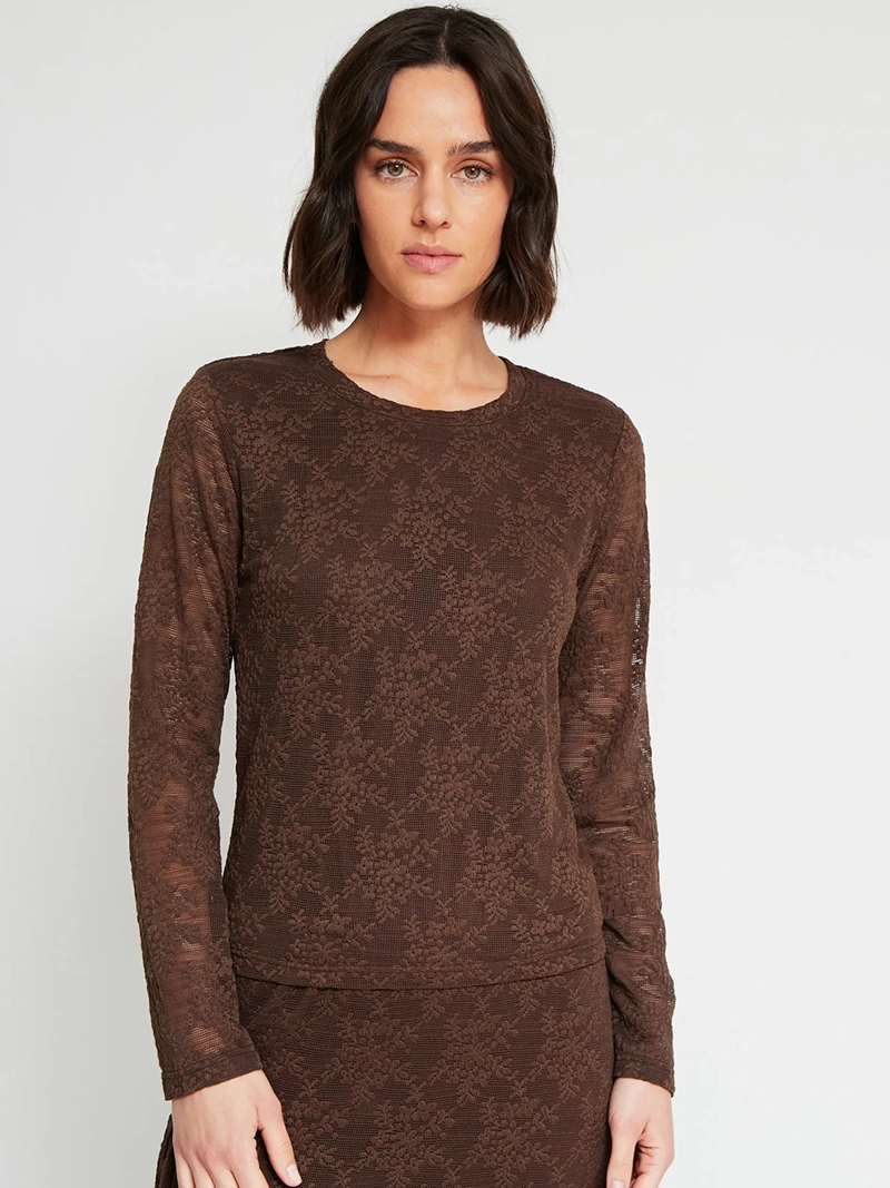 POLERA MUJER TATIENNE CUELLO REDONDO MANGA LARGA - 2