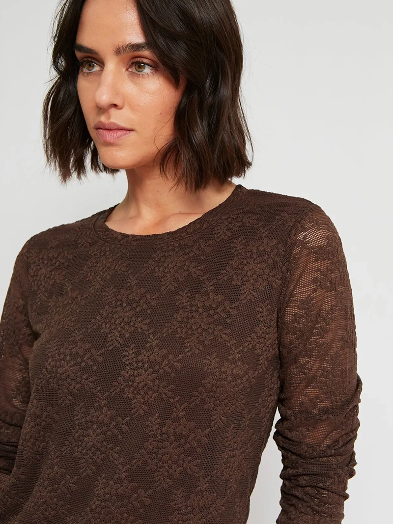 POLERA MUJER TATIENNE CUELLO REDONDO MANGA LARGA - 4