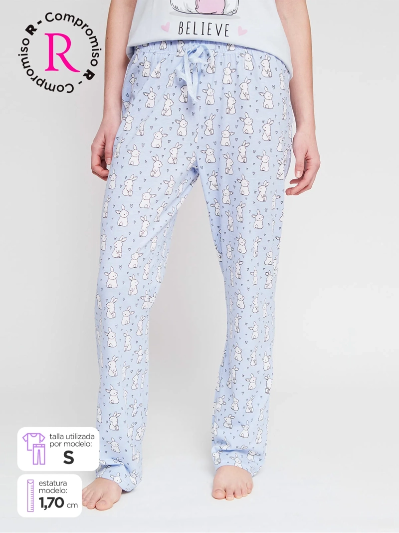 BOTTOM PIJAMA MUJER INDEX RECTO - 1