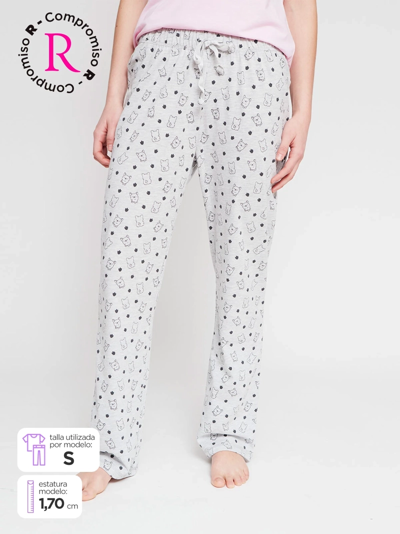 BOTTOM PIJAMA MUJER INDEX RECTO - 1