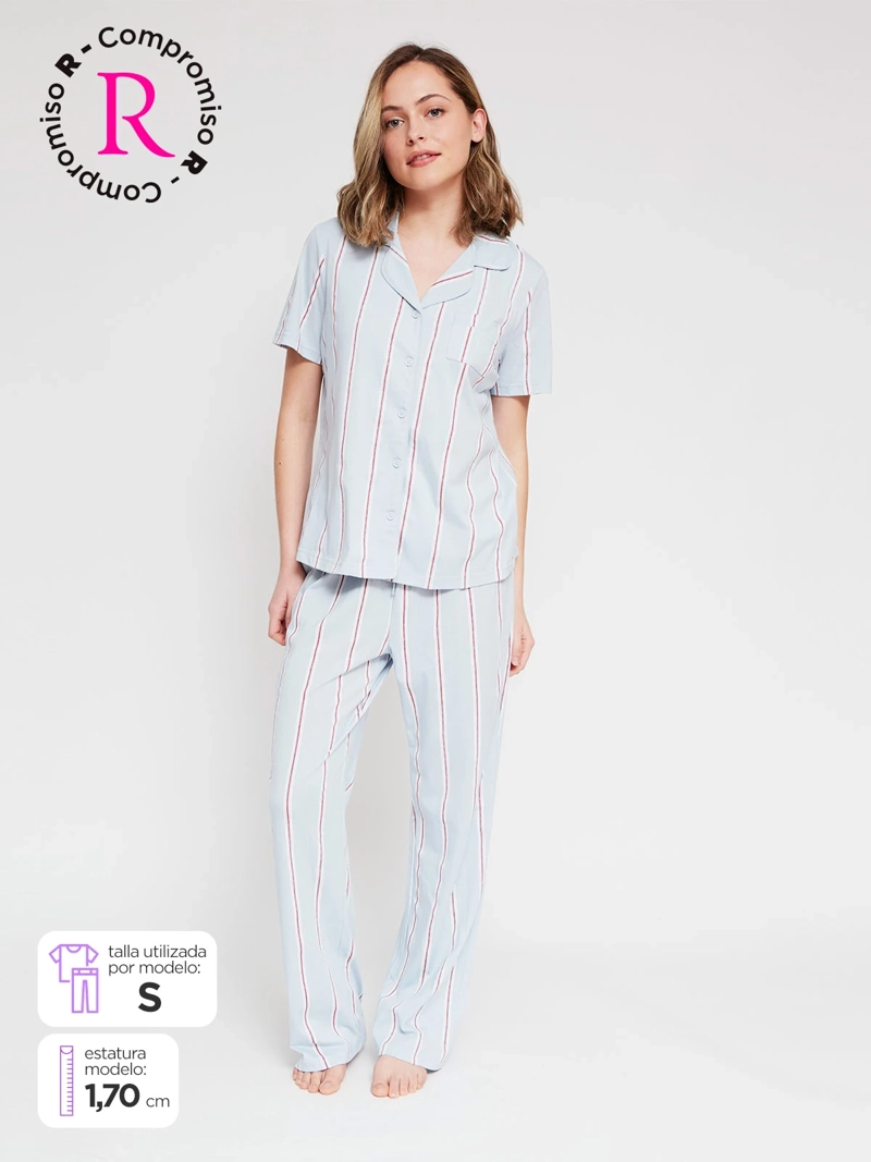 PIJAMA MUJER INDEX CAMISERO - 1