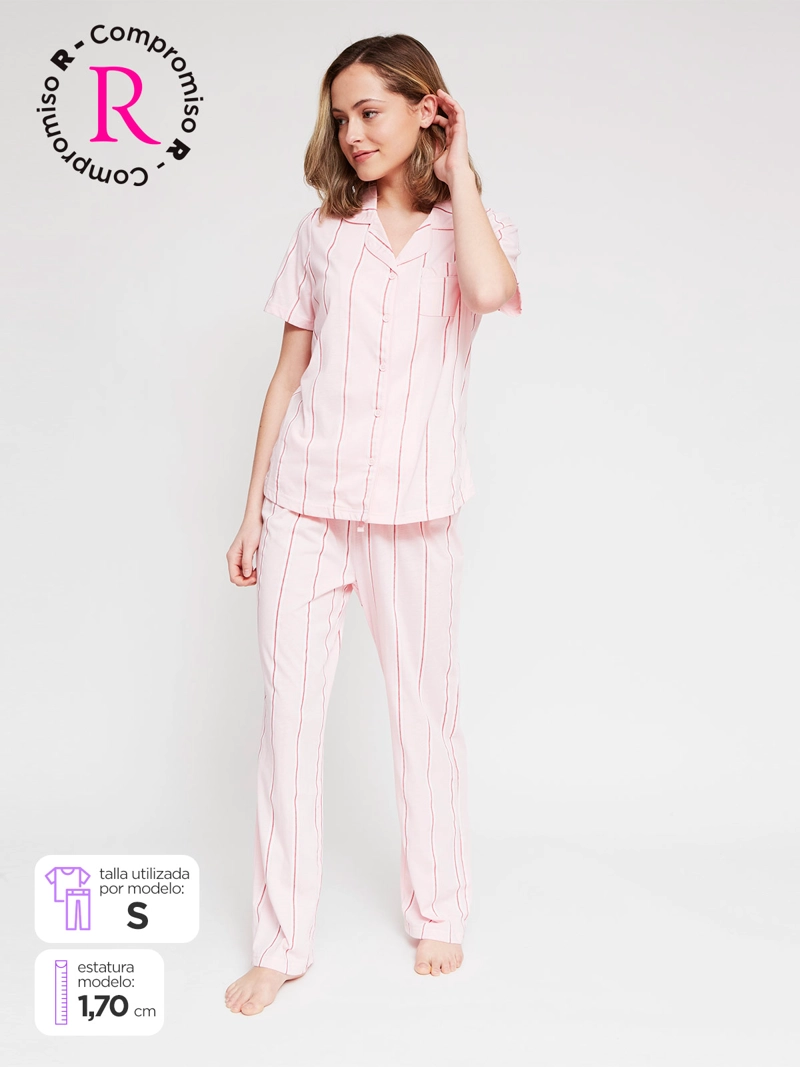 PIJAMA MUJER INDEX CAMISERO - 1