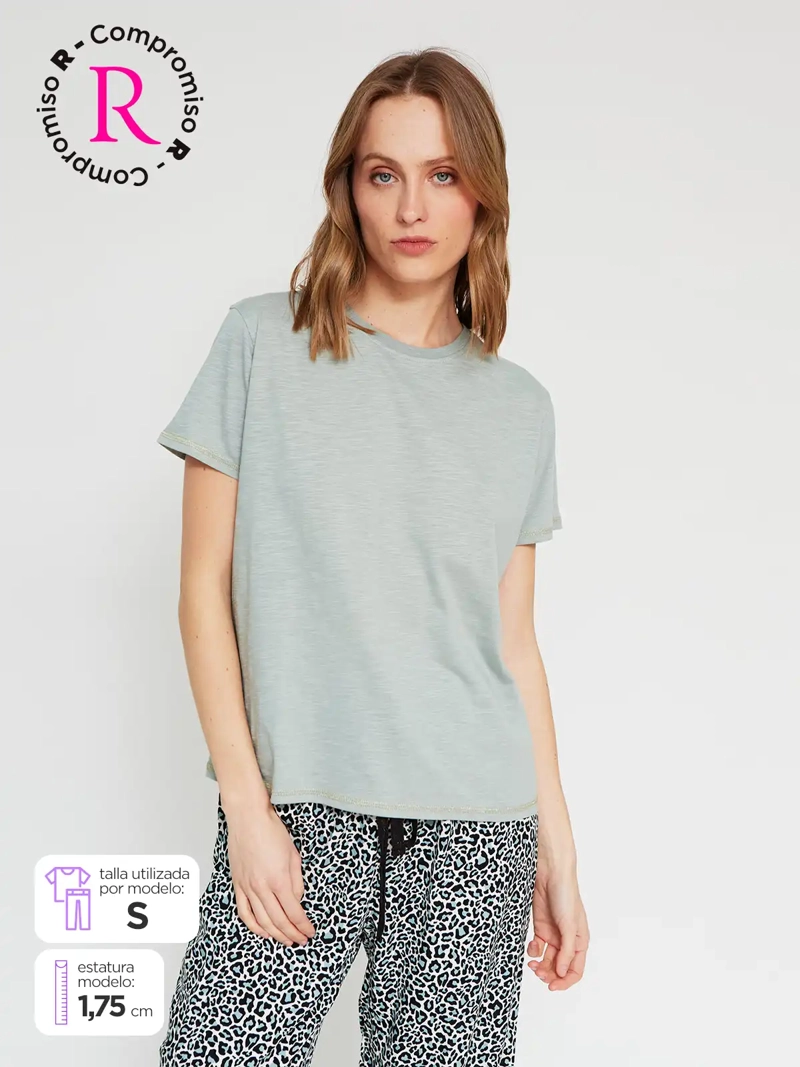 TOP PIJAMA MUJER MARQUIS MANGA CORTA - 1