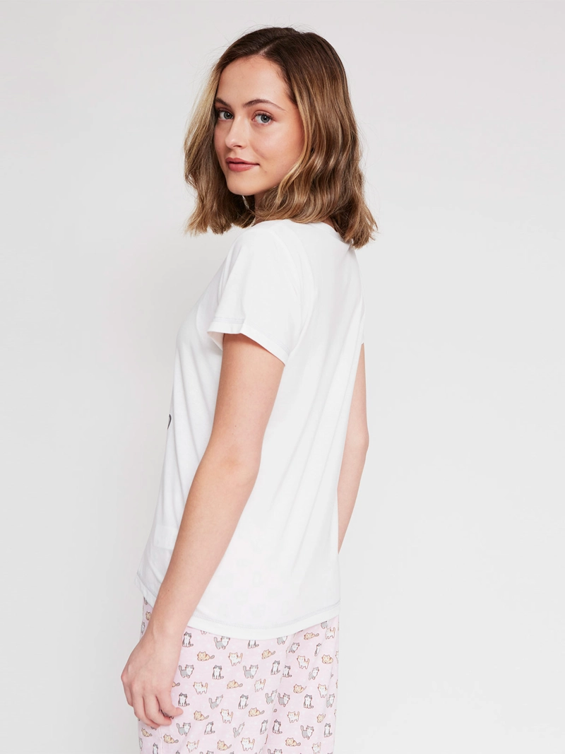 TOP PIJAMA MUJER INDEX MANGA CORTA - 2