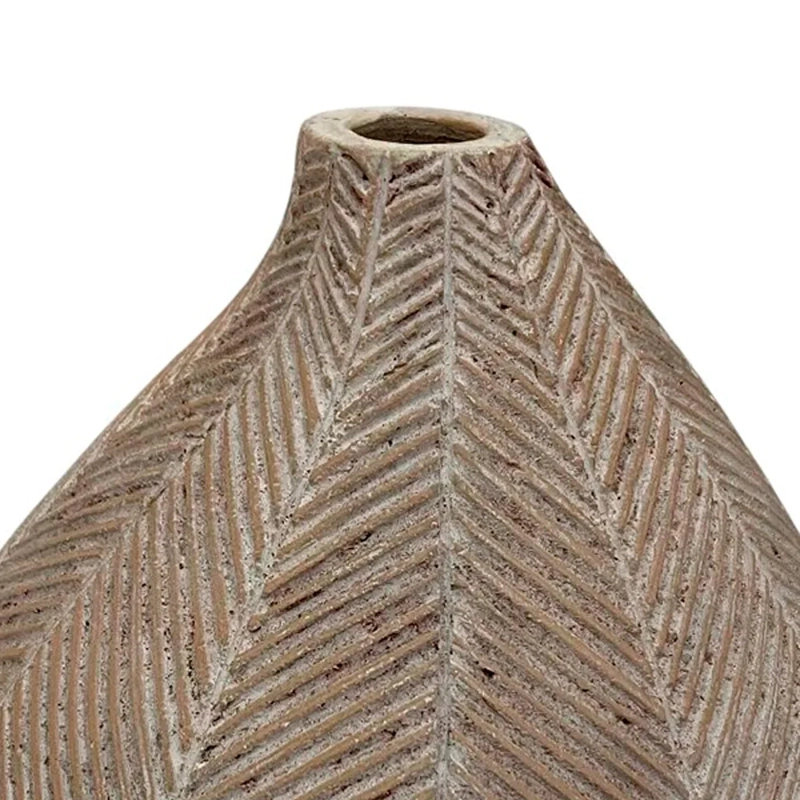 JARRÓN DECORATIVO MAISON LINETT MEDITERRÁNEO 28.5 CM BLANCO - 3
