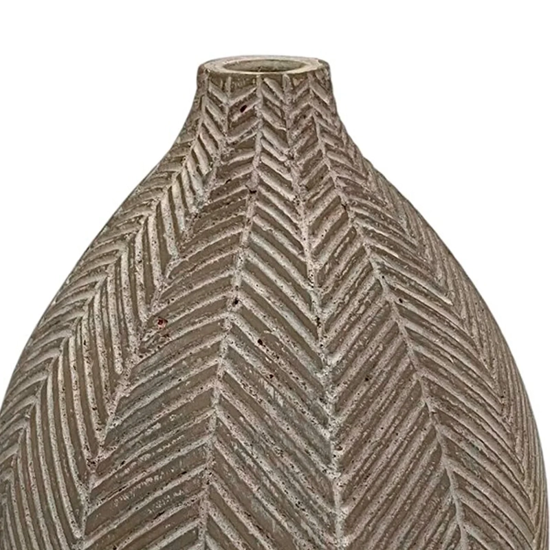 JARRÓN DECORATIVO MAISON LINETT MEDITERRÁNEO 34 CM BLANCO - 3
