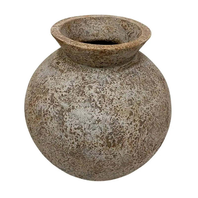 JARRÓN DECORATIVO MAISON LINETT MEDITERRÁNEO 24.5 CM CAFÉ - 2