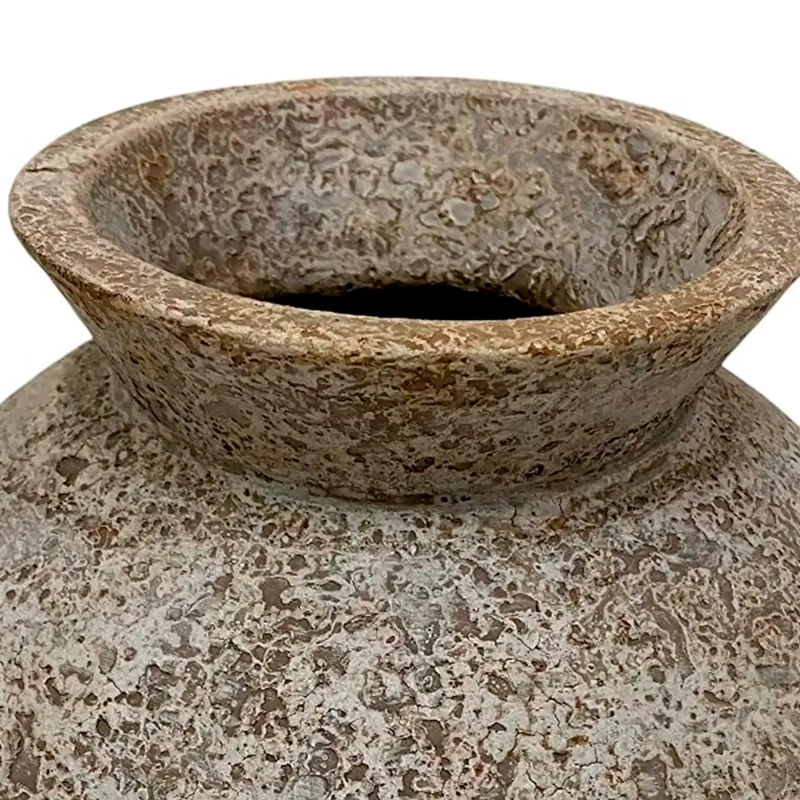JARRÓN DECORATIVO MAISON LINETT MEDITERRÁNEO 24.5 CM CAFÉ - 3