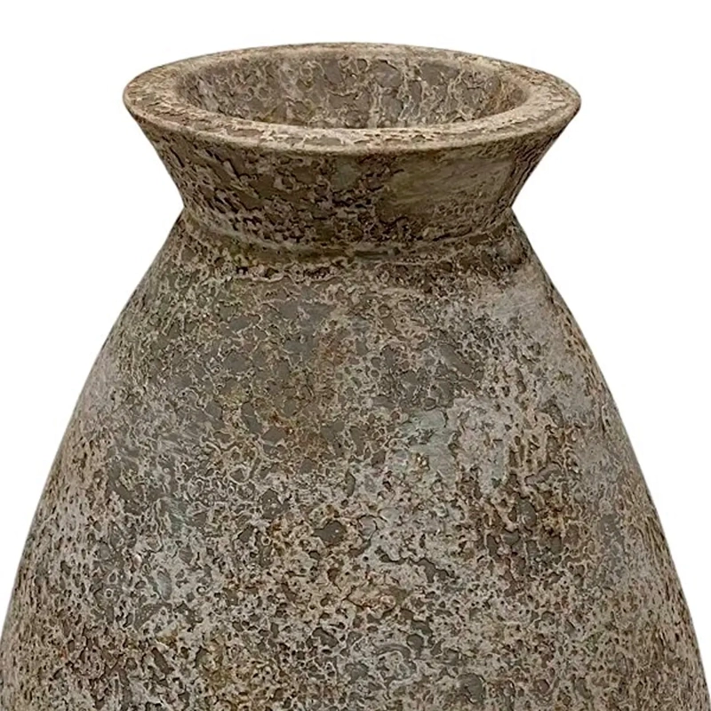 JARRÓN DECORATIVO MAISON LINETT MEDITERRÁNEO 33 CM CAFÉ - 3