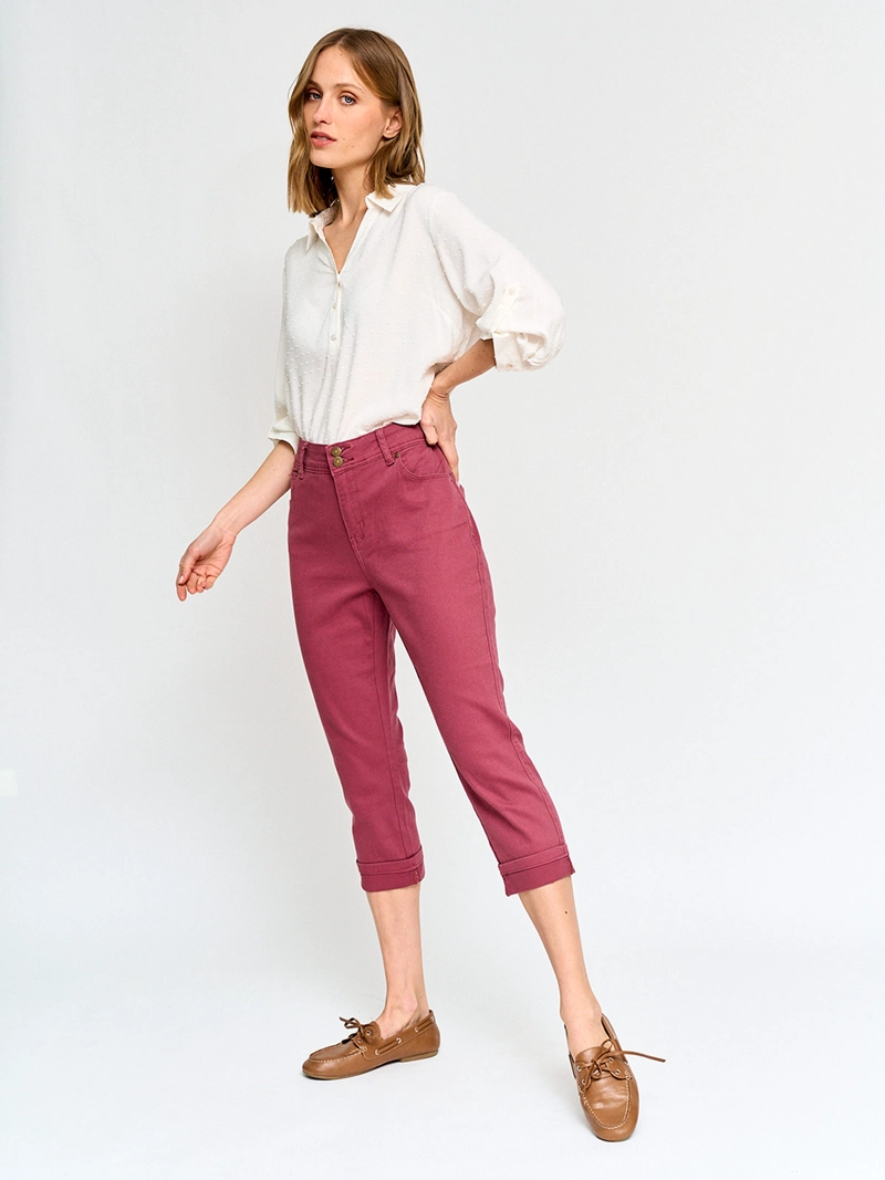 BLUSA MUJER AZIZ MANGA 3/4 CAMISERA - 4