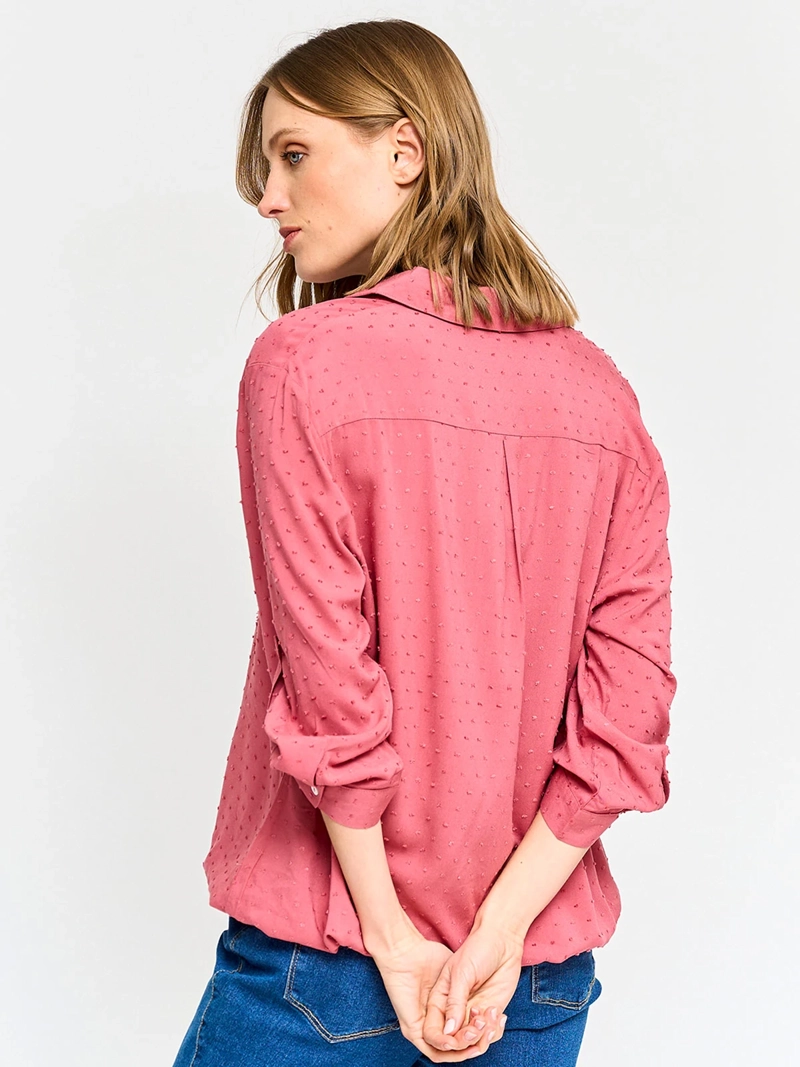 BLUSA MUJER AZIZ MANGA 3/4 CAMISERA - 3