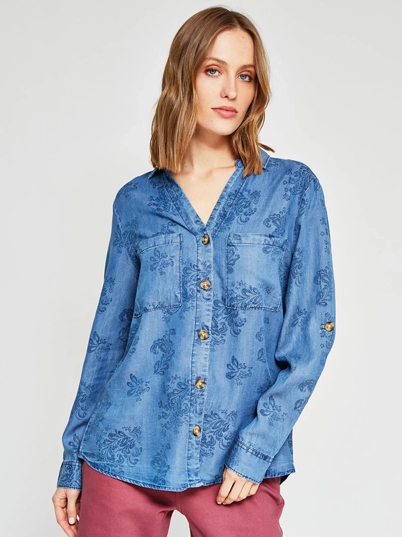 BLUSA MUJER AZIZ CAMISERA - 2