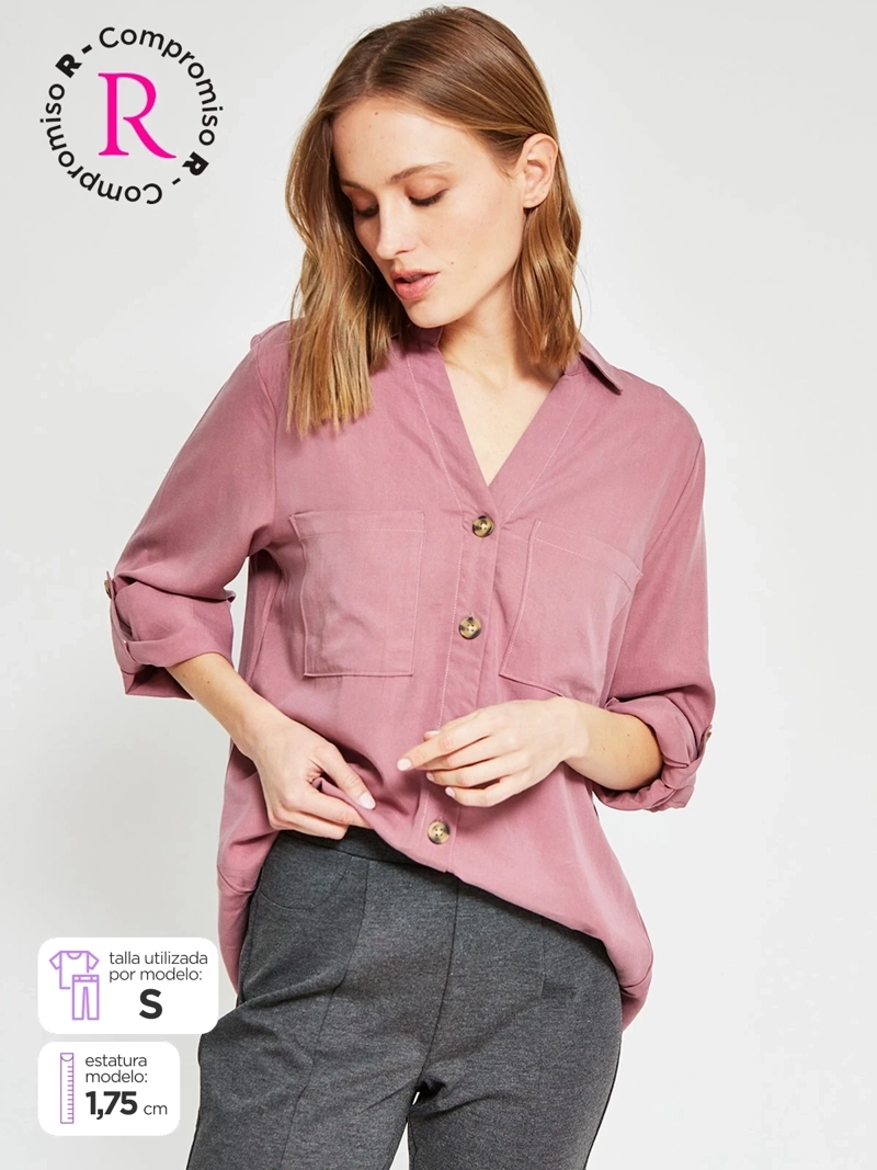 BLUSA MUJER AZIZ CAMISERA - 1