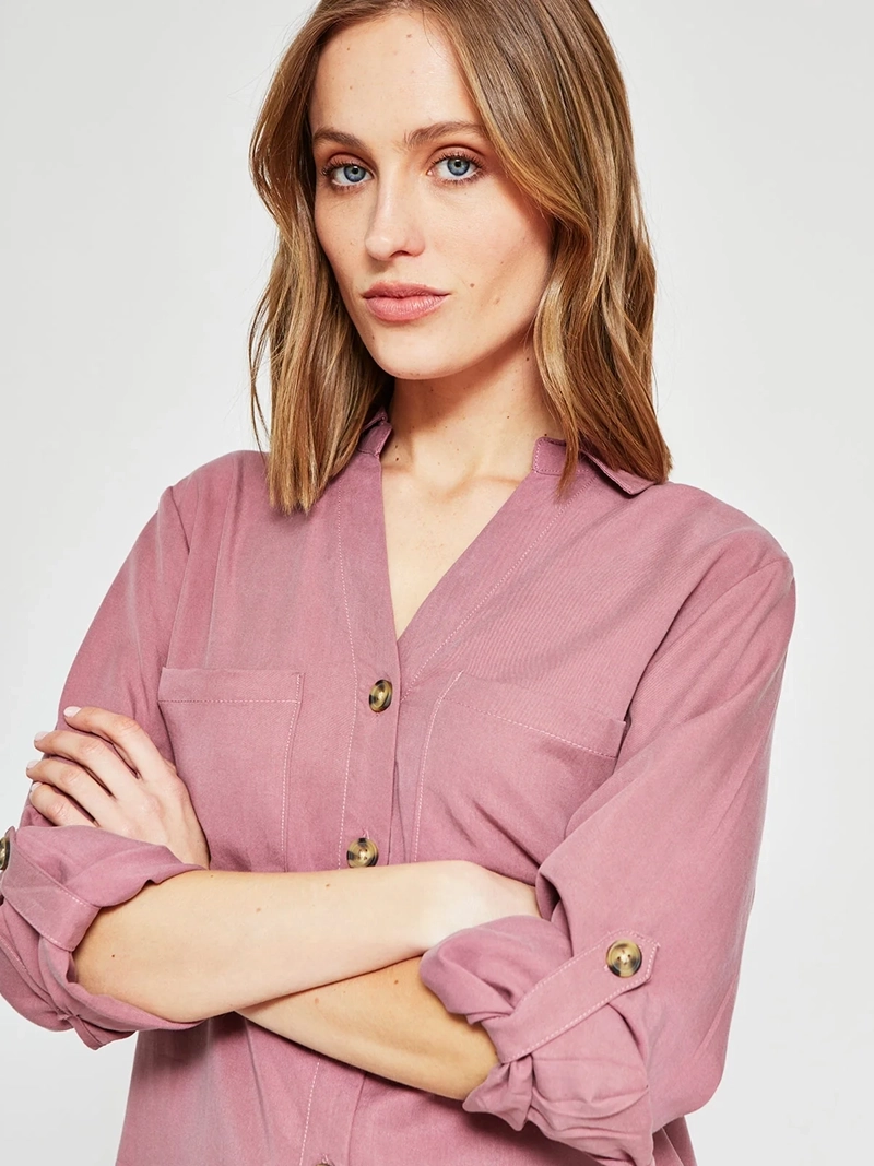 BLUSA MUJER AZIZ CAMISERA - 4