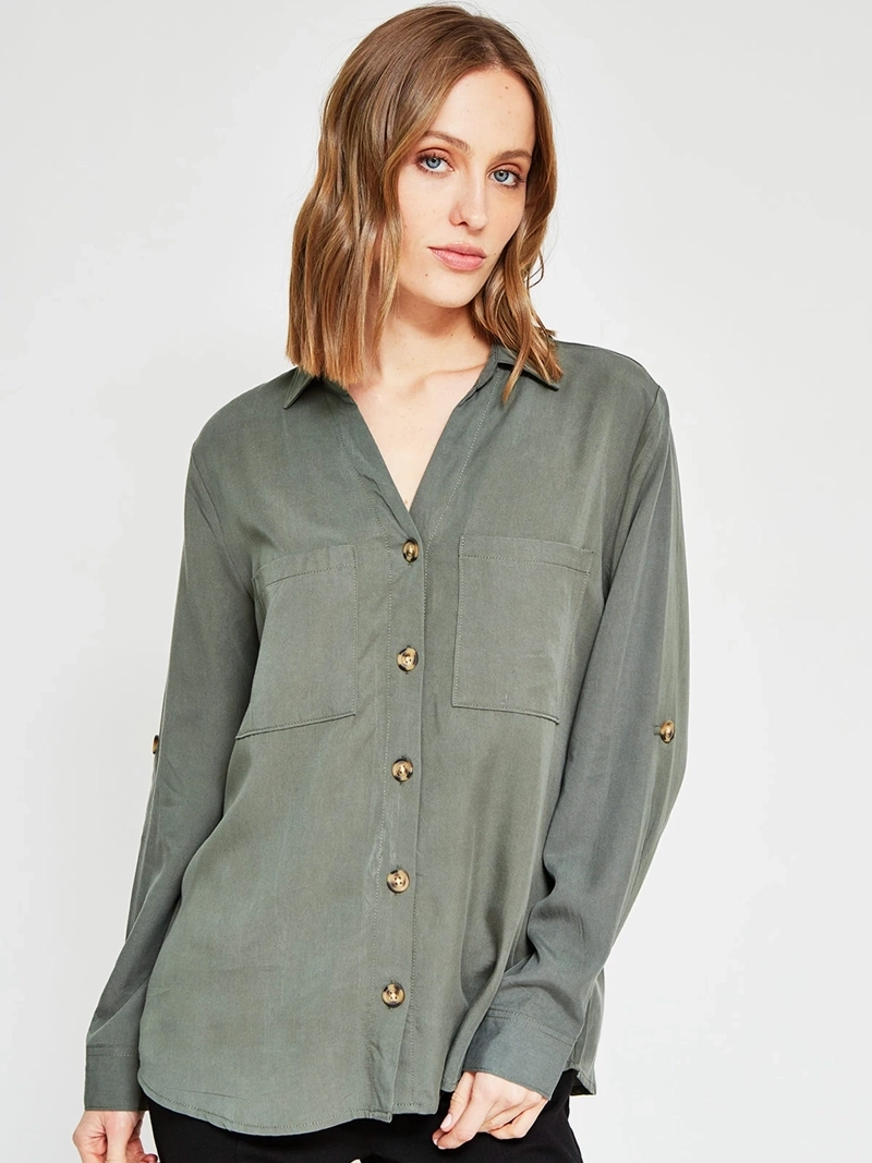 BLUSA MUJER AZIZ CAMISERA - 2