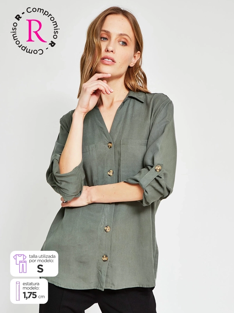 BLUSA MUJER AZIZ CAMISERA - 1