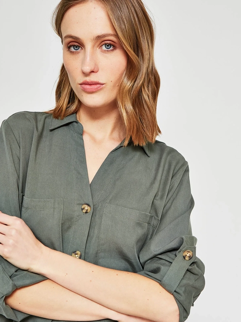BLUSA MUJER AZIZ CAMISERA - 4