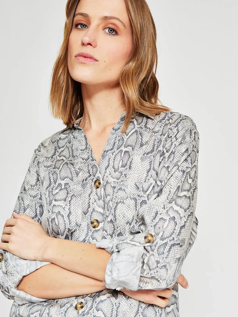 BLUSA MUJER AZIZ CAMISERA - 4