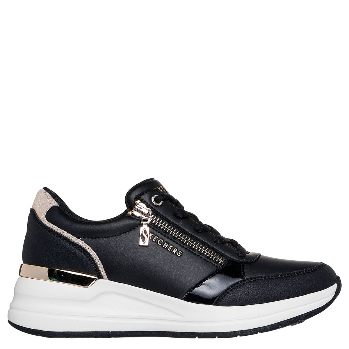 ZAPATILLAS MUJER SKECHERS CASUALES NEGRO BILLION 2 - 1
