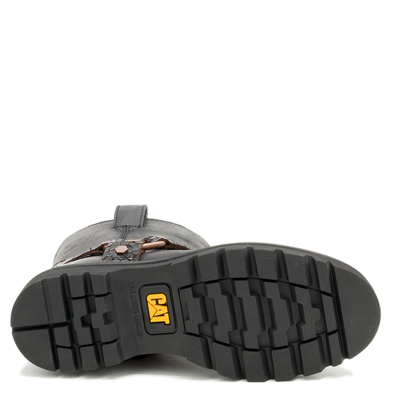 BOTINES MUJER CAT NEGRO GRADER HARNESS CUERO - 5