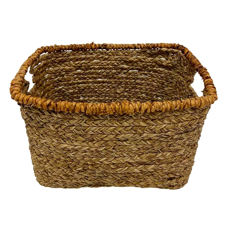 CANASTO DECORATIVO MAISON LINETT RECTANGULAR BORDE MEDITERRÁNEO 26 CM - 2