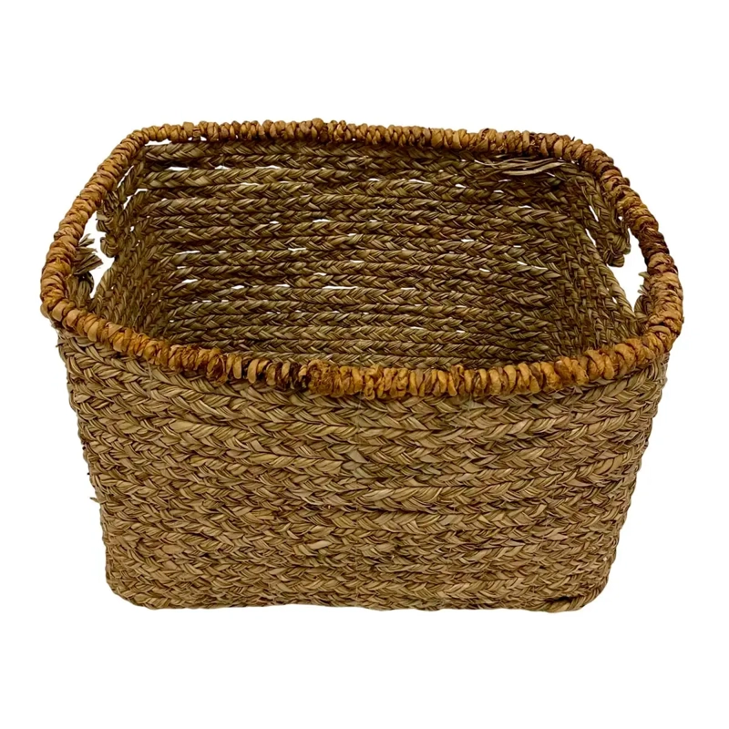 CANASTO DECORATIVO MAISON LINETT RECTANGULAR BORDE MEDITERRÁNEO 31 CM - 2