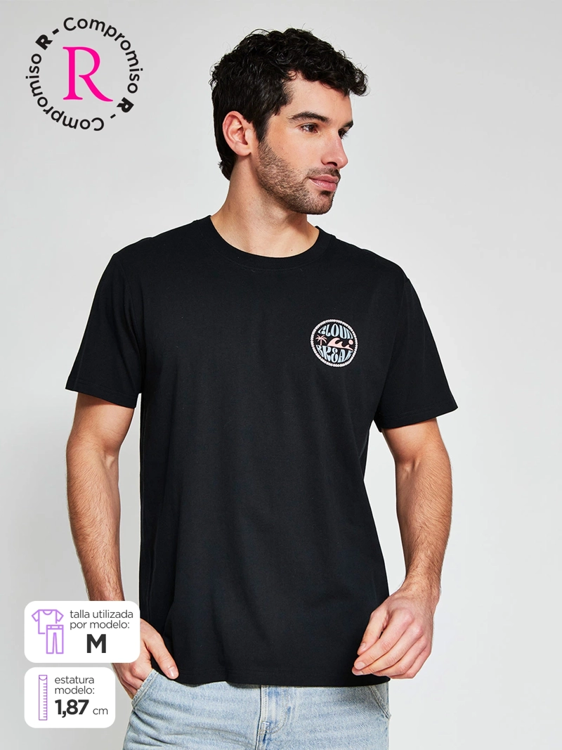 POLERA HOMBRE CLOUDBREAK ALGODÓN MANGA CORTA