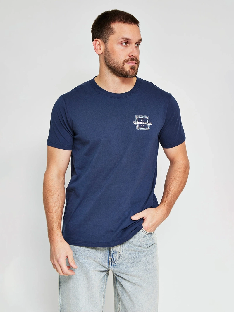 POLERA HOMBRE CLOUDBREAK ALGODÓN MANGA CORTA - 1