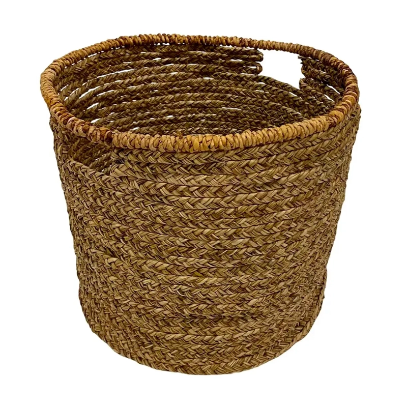 CANASTO DECORATIVO MAISON LINETT REDONDO BORDE MEDITERRÁNEO 40 CM - 2