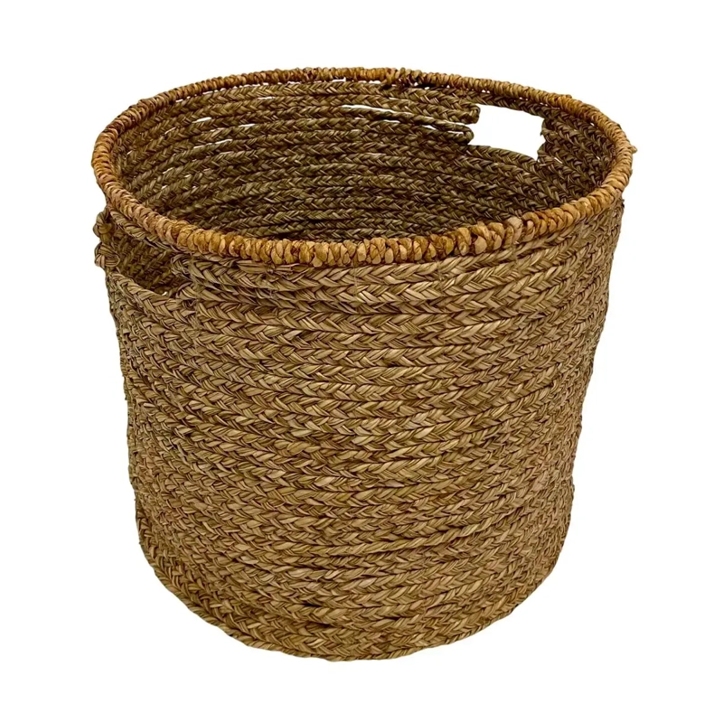 CANASTO DECORATIVO MAISON LINETT REDONDO BORDE MEDITERRÁNEO 45 CM - 2