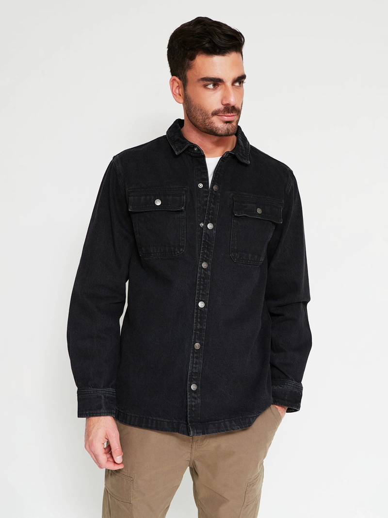 CHAQUETA HOMBRE ROBERT LEWIS ALGODÓN BÁSICA DENIM - 1