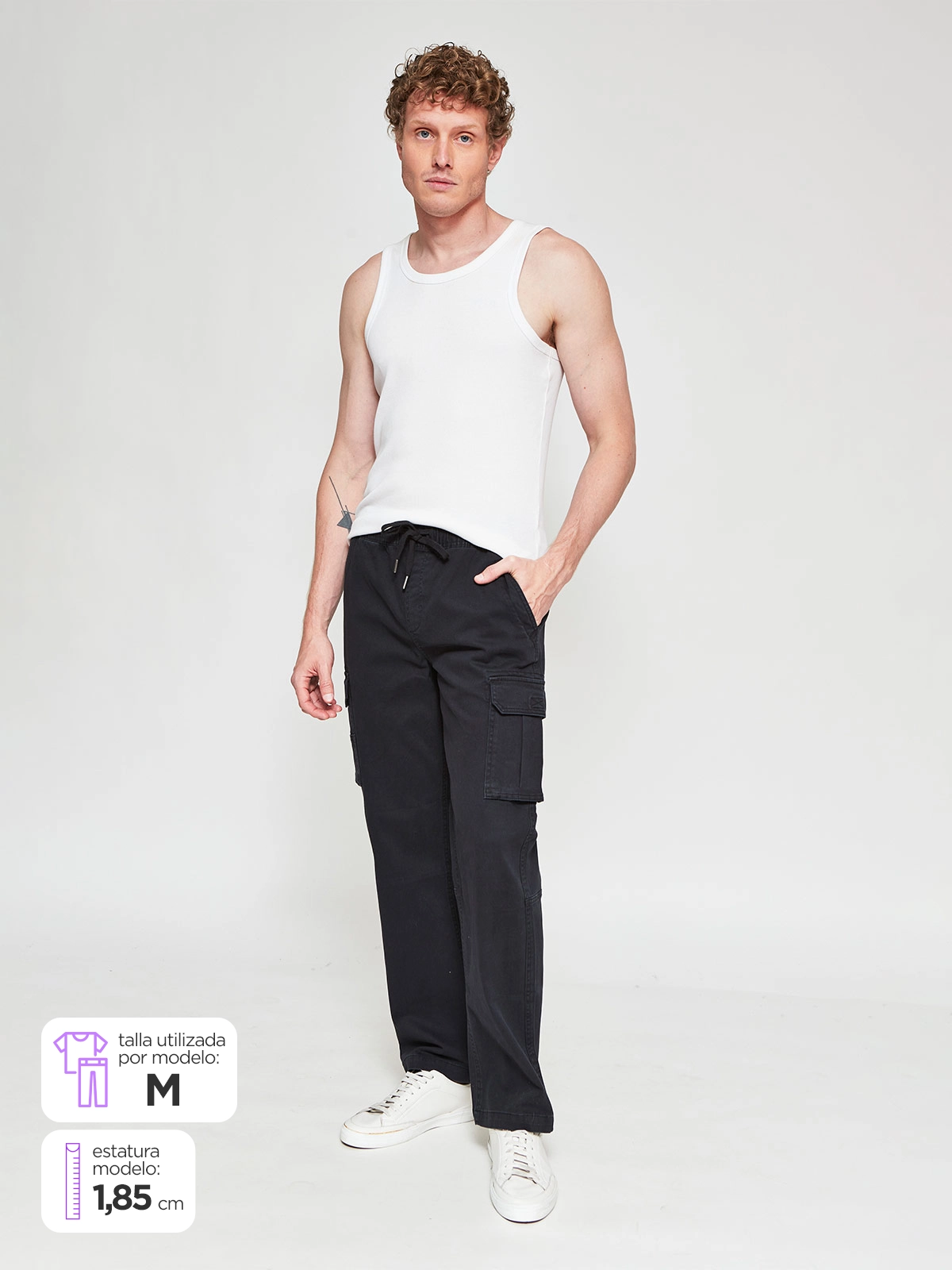 PANTALÓN HOMBRE AEROPOSTALE ALGODÓN CARGO - 1
