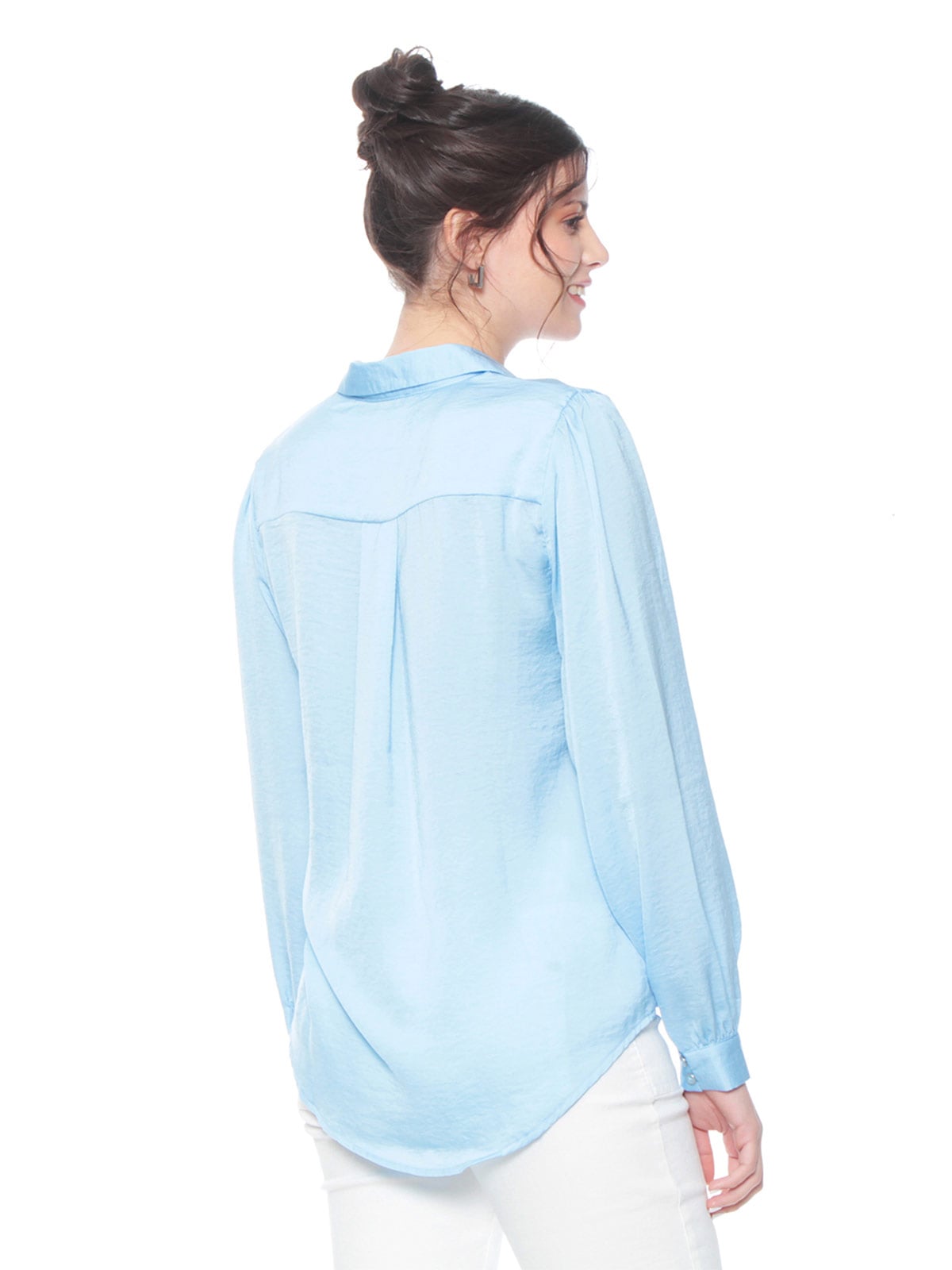 BLUSA MUJER WADOS MANGA LARGA ABOTONADA - 4
