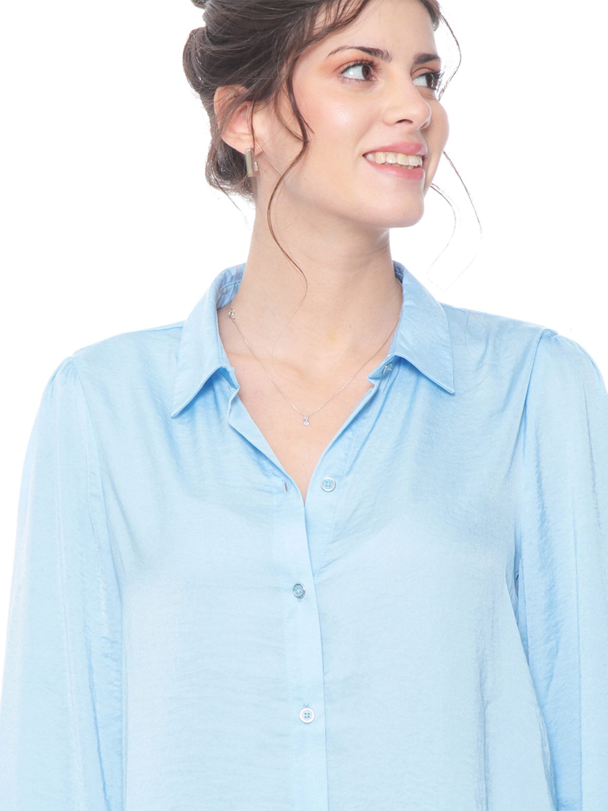BLUSA MUJER WADOS MANGA LARGA ABOTONADA - 5