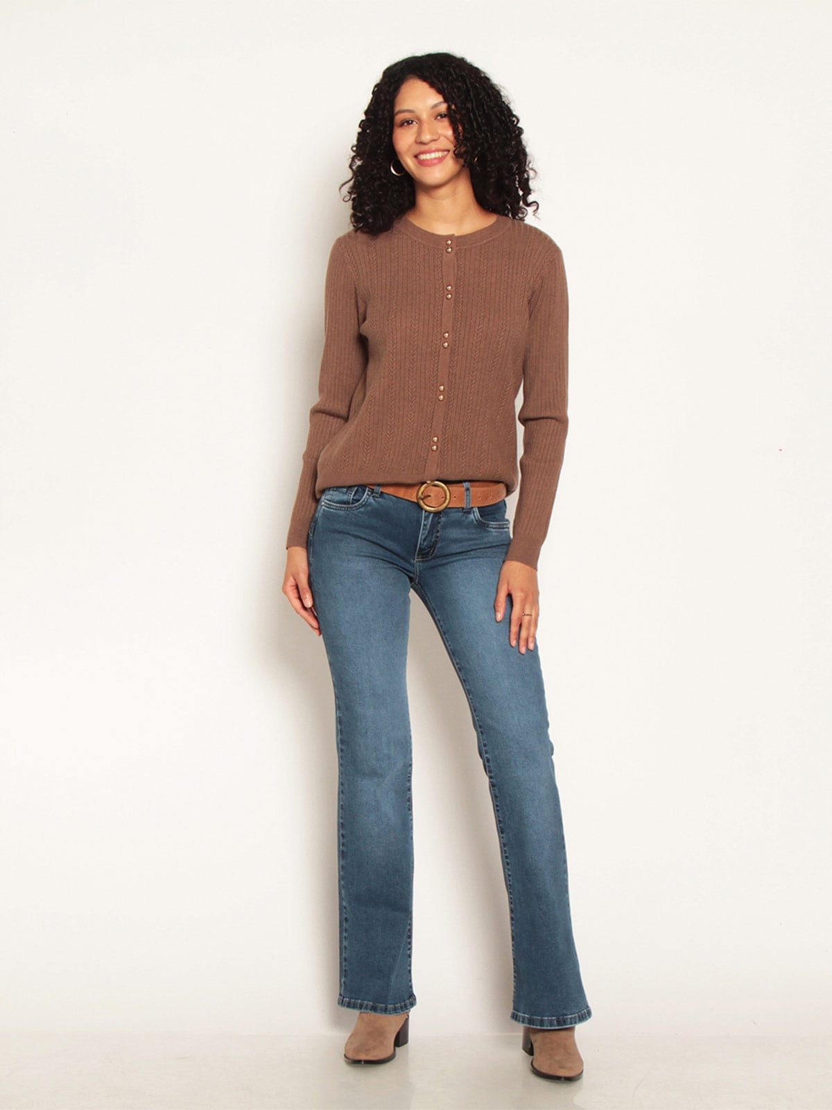 SWEATER MUJER WADOS ESCOTE REDONDO MANGA LARGA - 1
