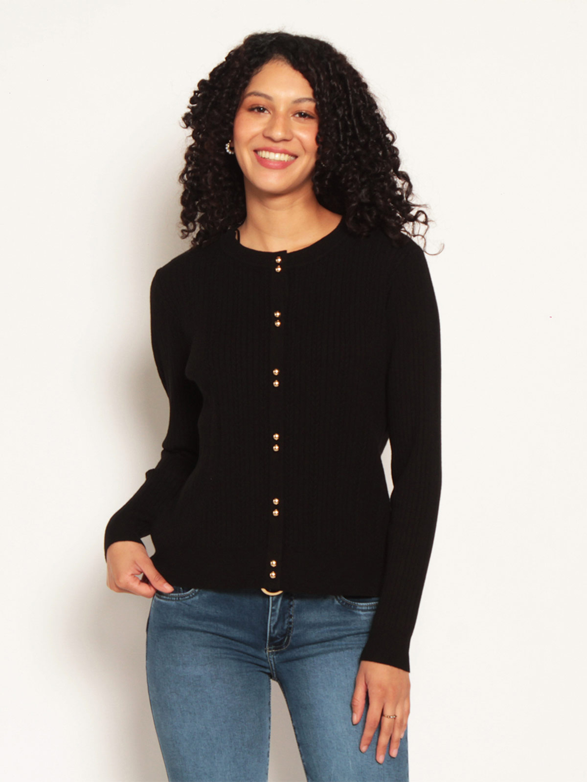 SWEATER MUJER WADOS ESCOTE REDONDO MANGA LARGA - 2